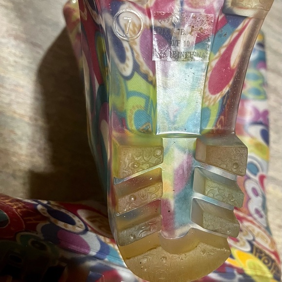 Coach Poppy Pixy multicolored tall rain boots - Picture 14 of 14